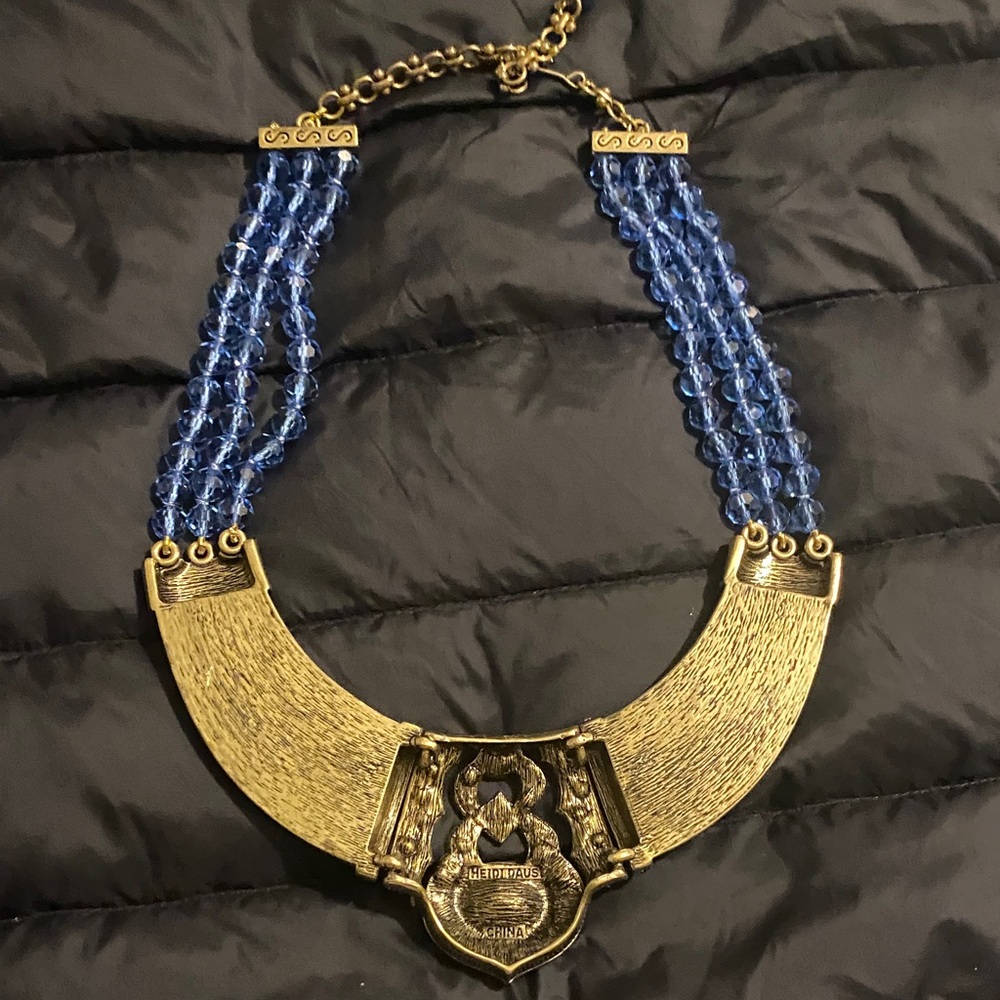 Heidi Daus Elegant Blue and Gold Necklace - Picture 12 of 16